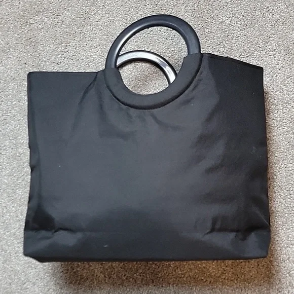 Rose applique handle bag - Picture 4 of 5